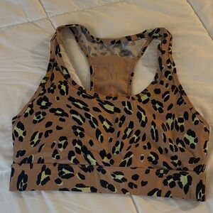 Leopard Print Sports Bra